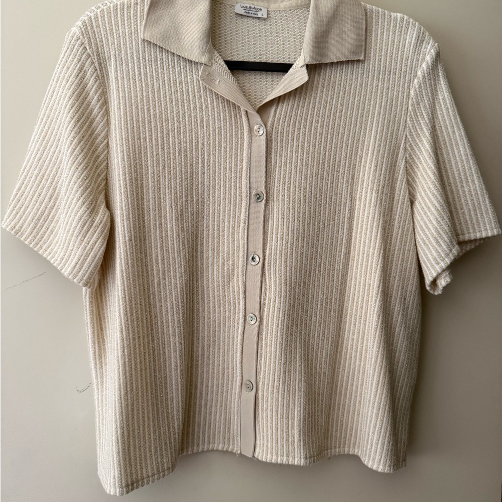 Linea Moda Sweater Knit Shirt